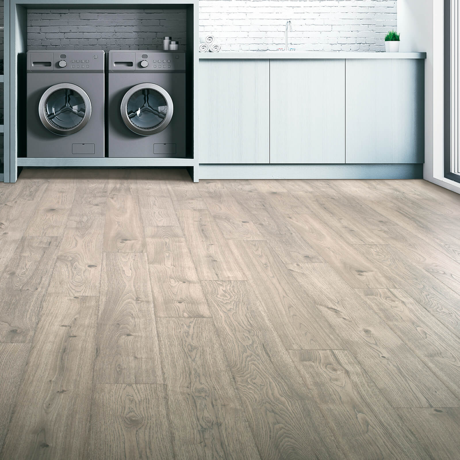 Laundry room laminate flooring | Nampa Floors